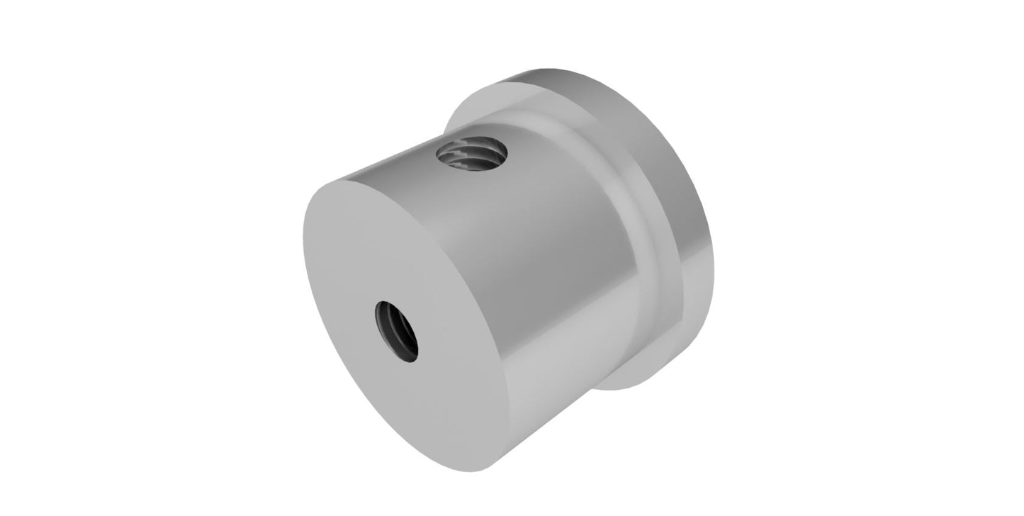 Right-Threaded Round End Cap